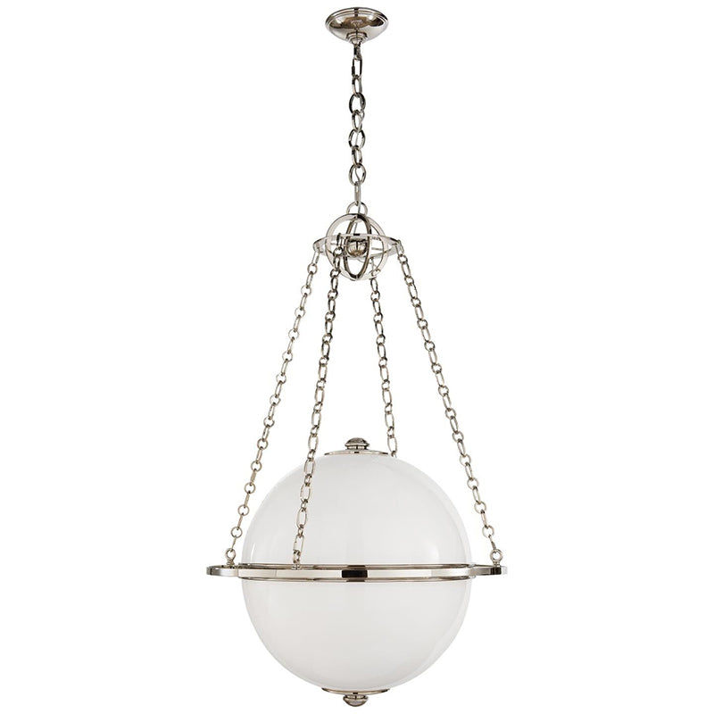 Lifestyle image of the Alora Pendant Lamp in a living room.