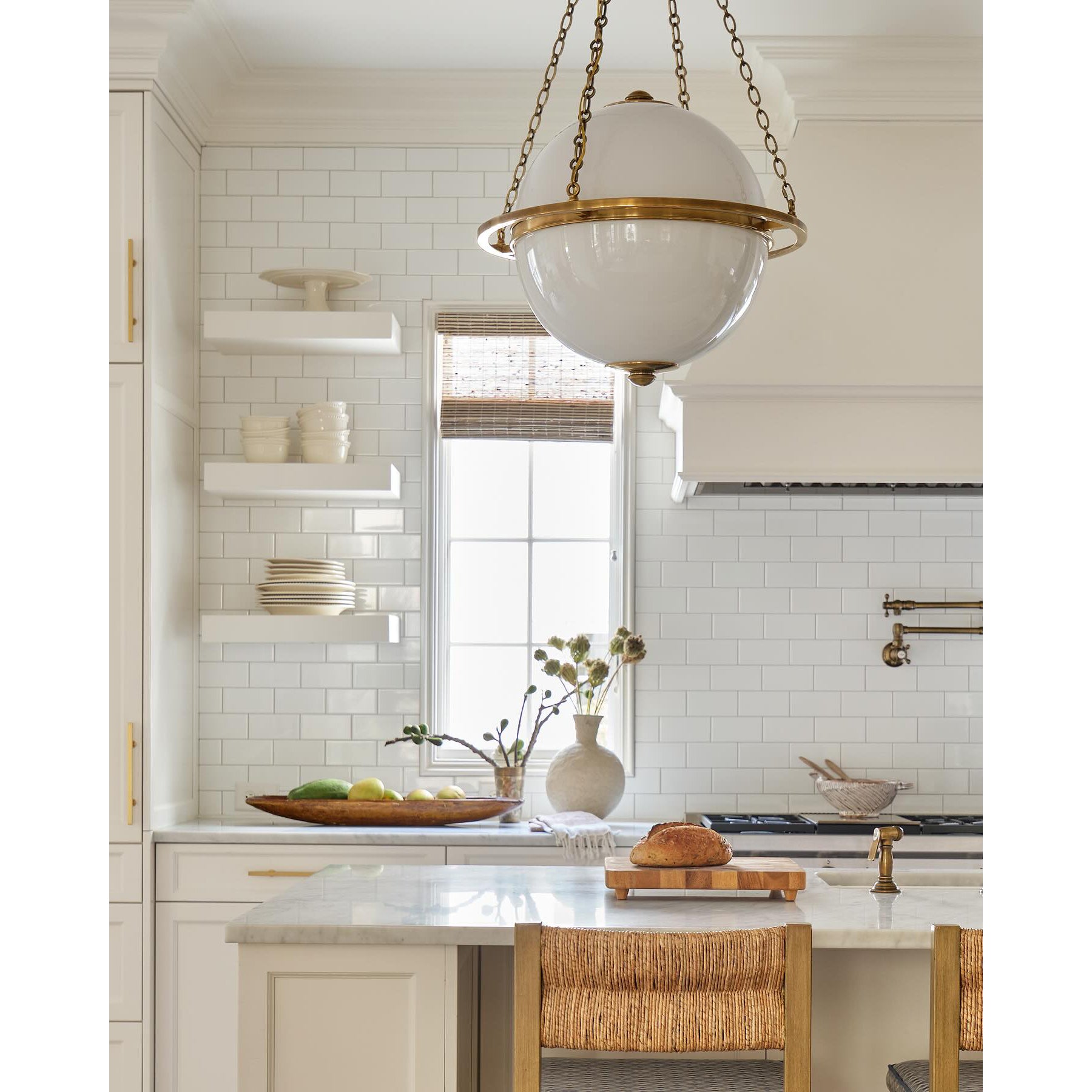 Alora Pendant Lamp in the Nickel finish.