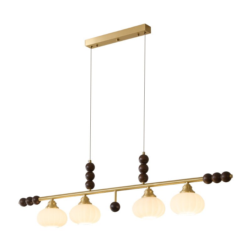 Zerinen Premium Nordic Art Island Glass Wood Pendant Lamp-Neutral Decor