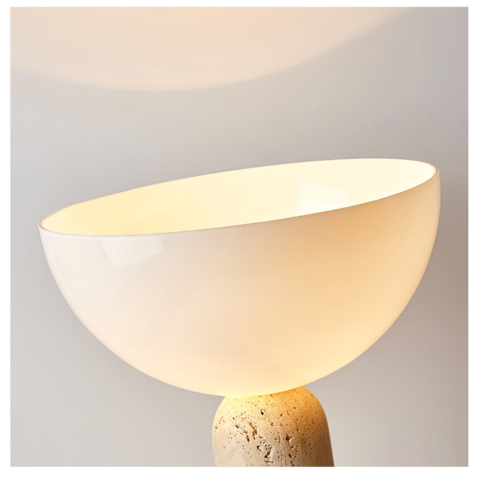 Tion Travertine Table Lamp-Neutral Decor