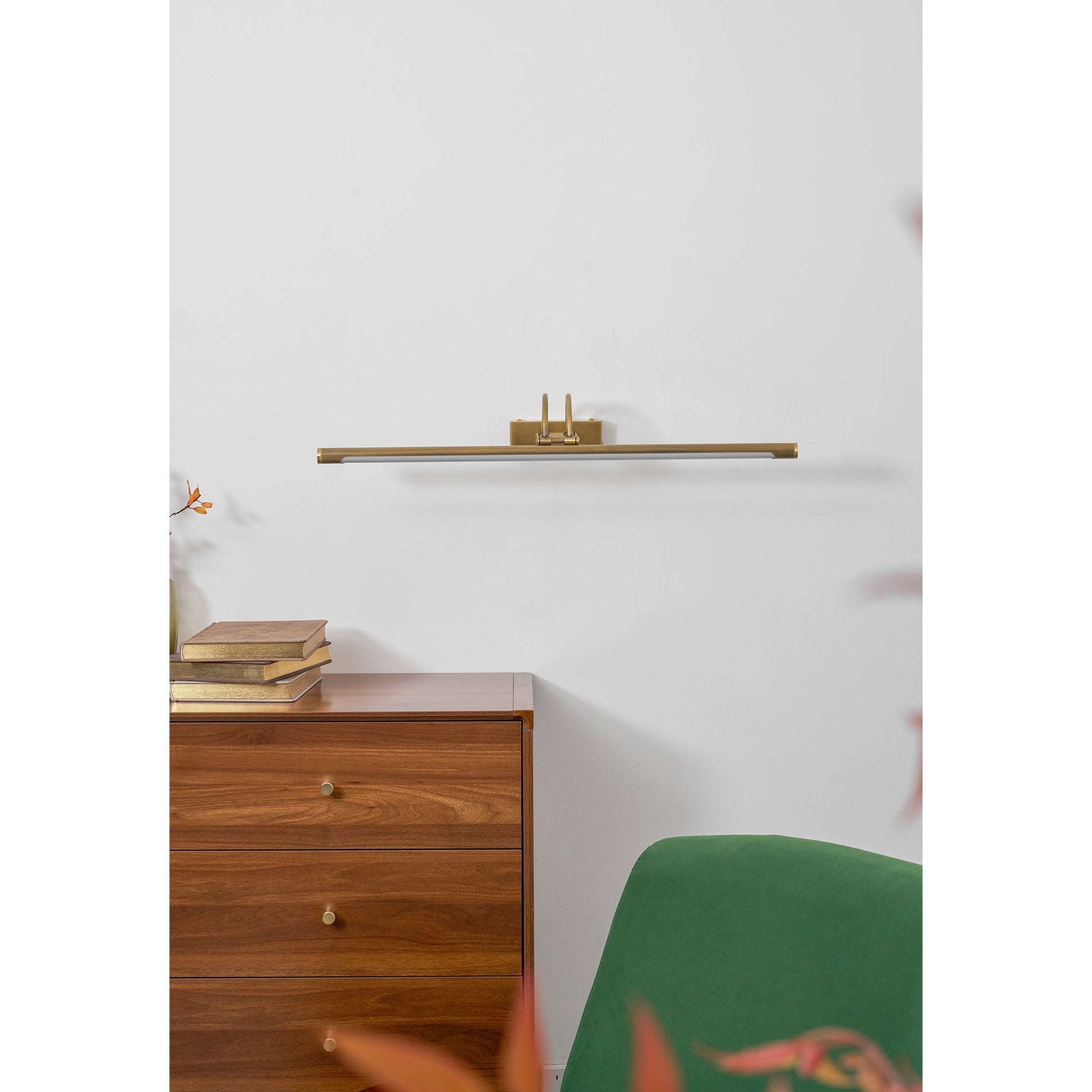 Alton rechargeable wall lamp in white finish.