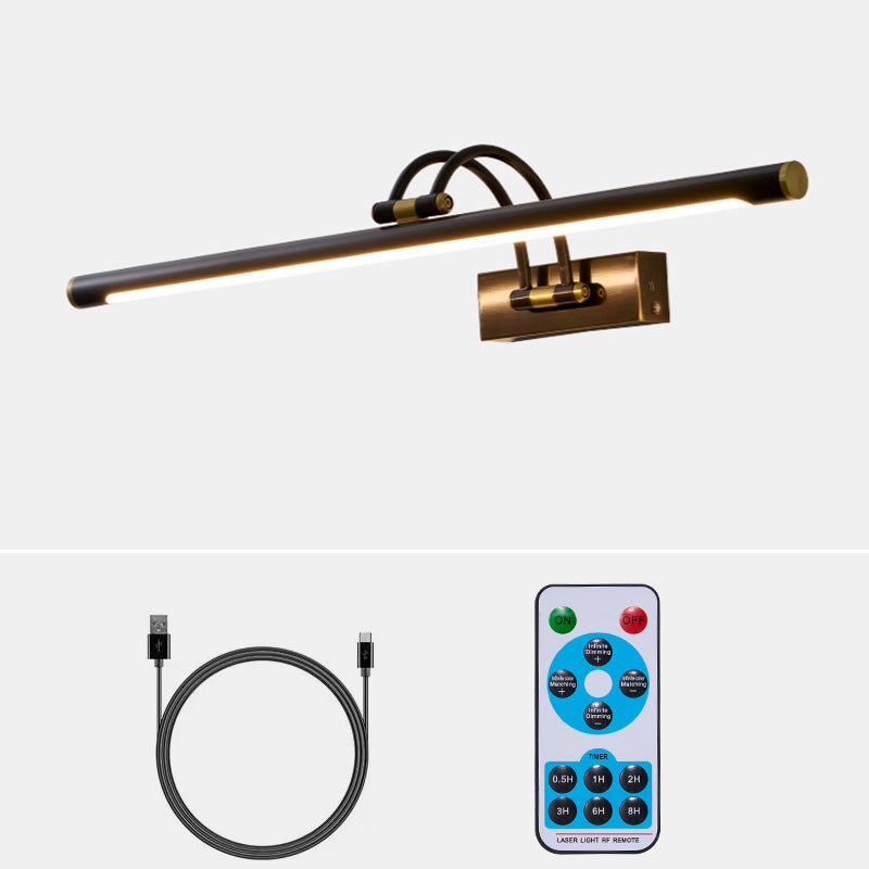 Alton wall lamp shown with its remote control.