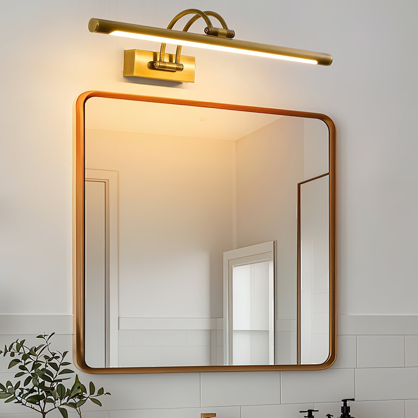 Alton rechargeable wall lamp in white finish.