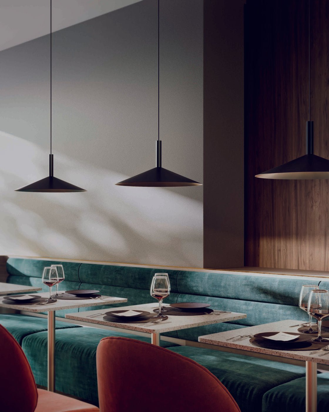 Vezoror Conical Pendant Light-Neutral Decor