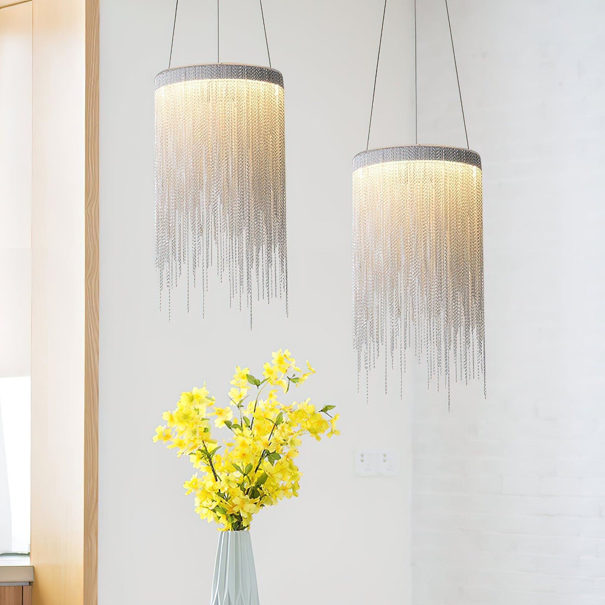 Arsoliel Postmodern Luxury Chain Tassel Pendant Light-Neutral Decor