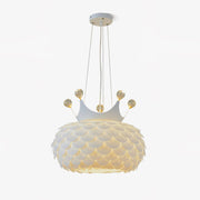 Keloz Pendant Lamp Acrylic Scalloped Crown Whimsical-Neutral Decor