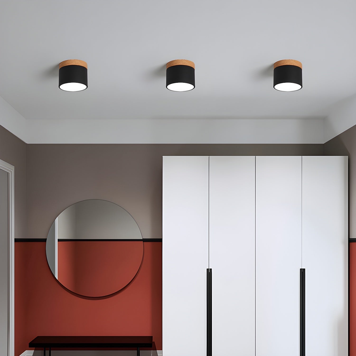 Caveleth Modern Minimalist Wooden Surface Downlight-Neutral Decor