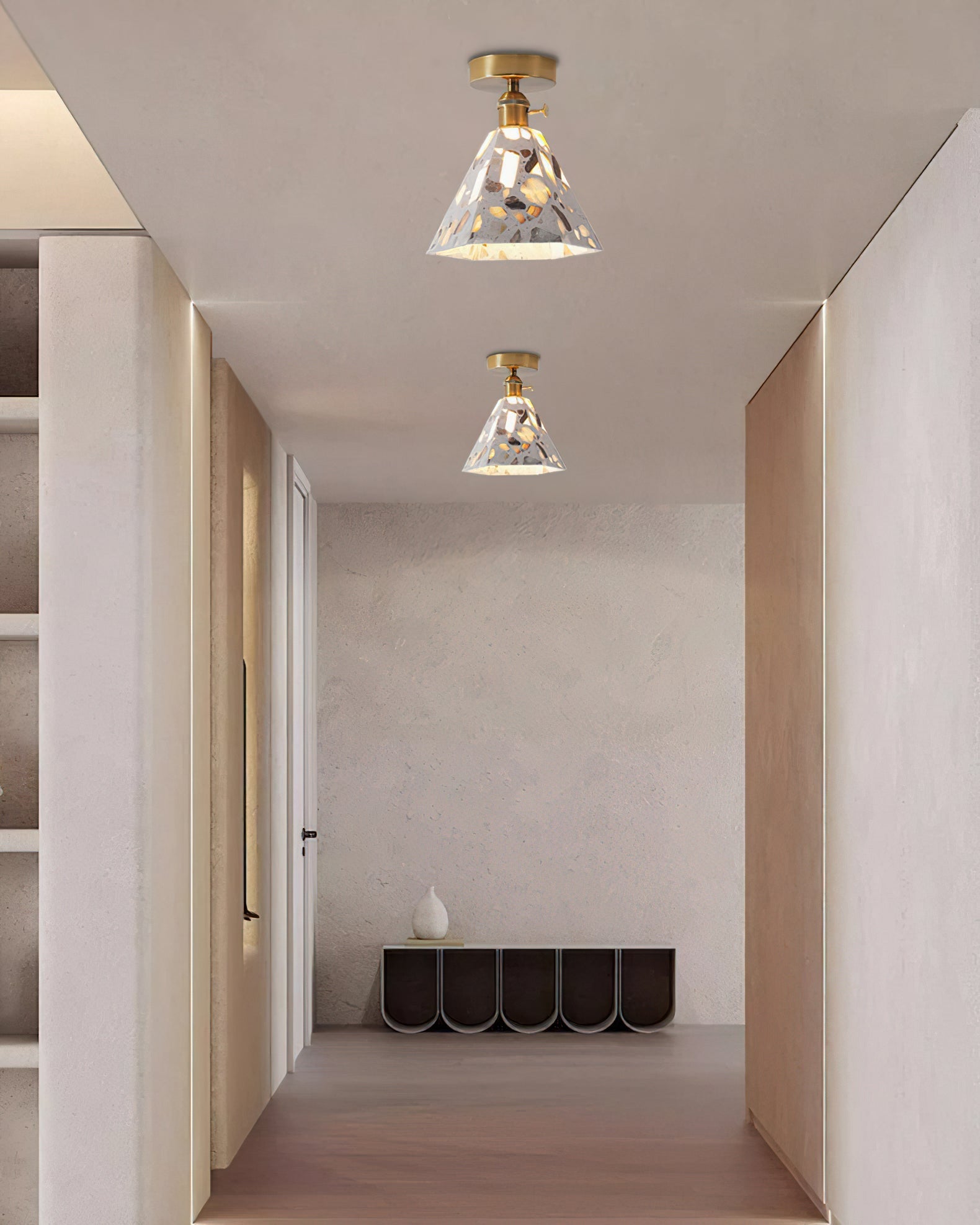 Alvaro Ceiling Lamp, Model B, installed above a kitchen island.