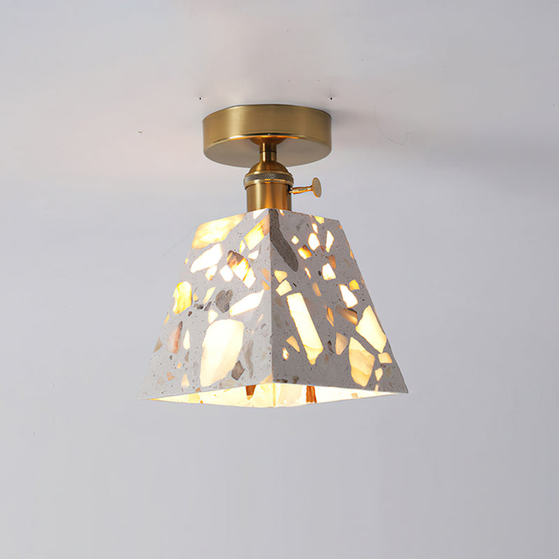 Bottom view of the Alvaro Ceiling Lamp, showing the bulb fixture.