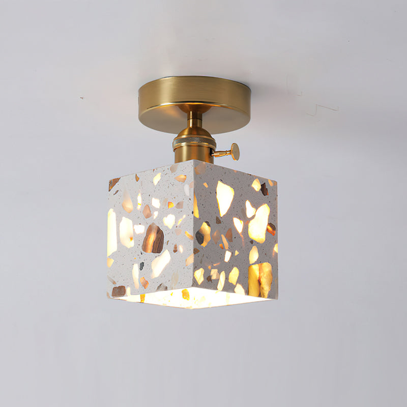 Alvaro Ceiling Lamp, Model D, in a hallway.