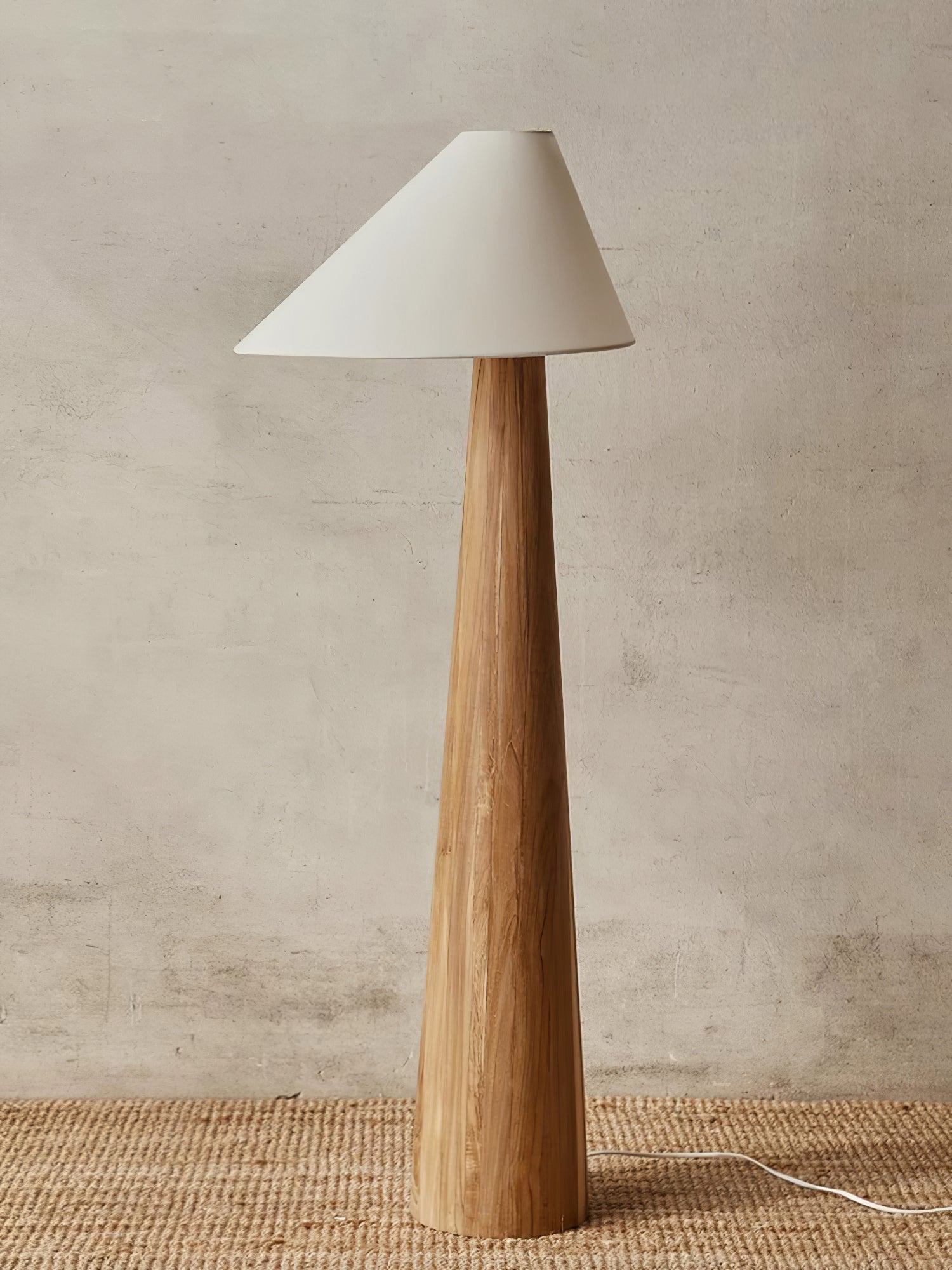 Pinnacle Minimalist Wood Floor Lamp-Neutral Decor
