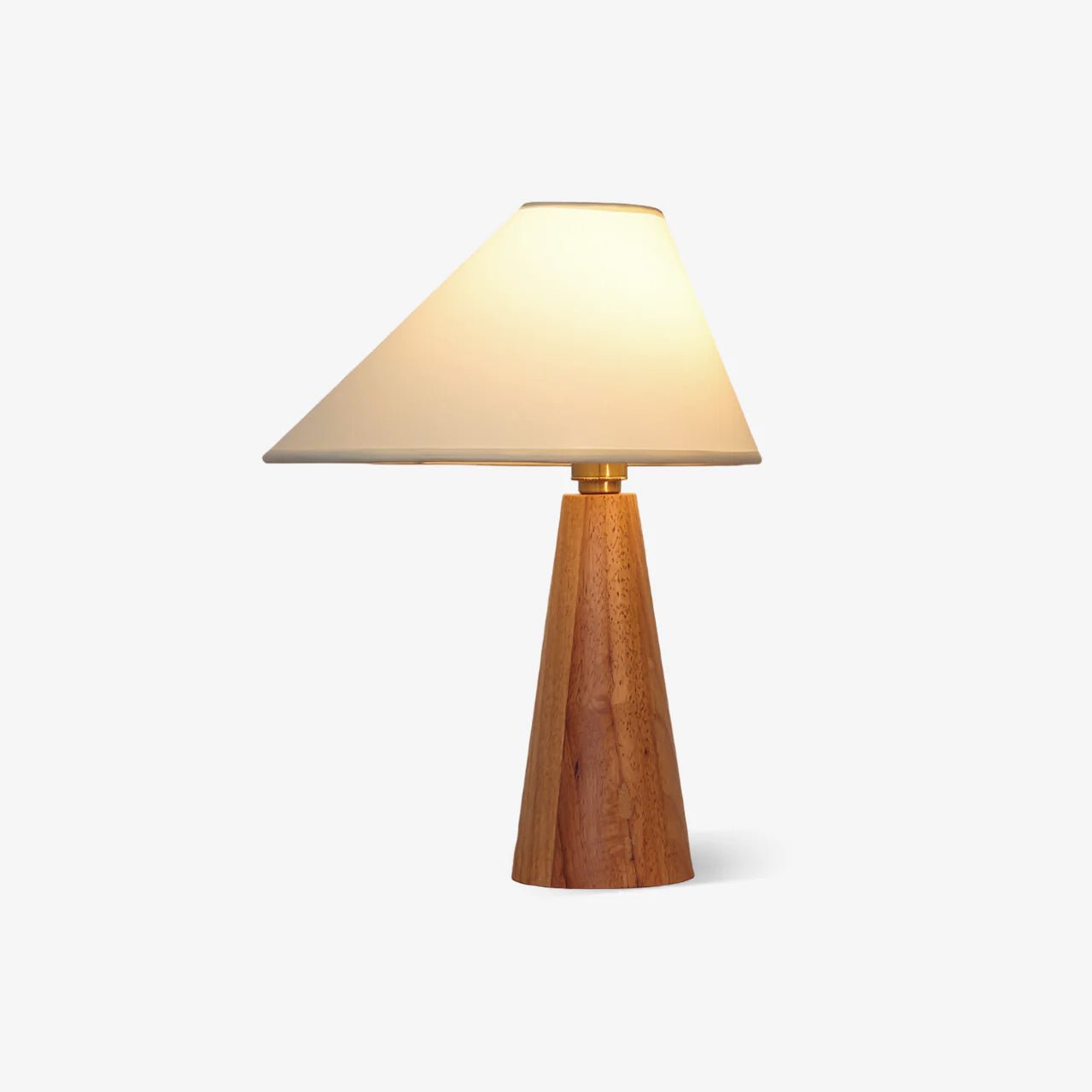 Mirose Wood Fabric Rustic Table Lamp-Neutral Decor