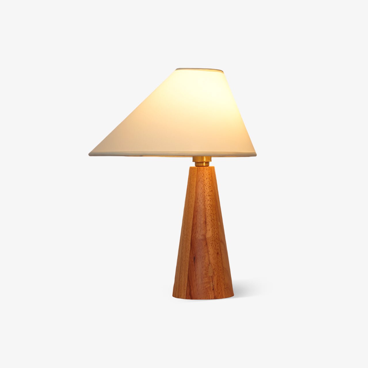 Mirose Wood Fabric Rustic Table Lamp-Neutral Decor