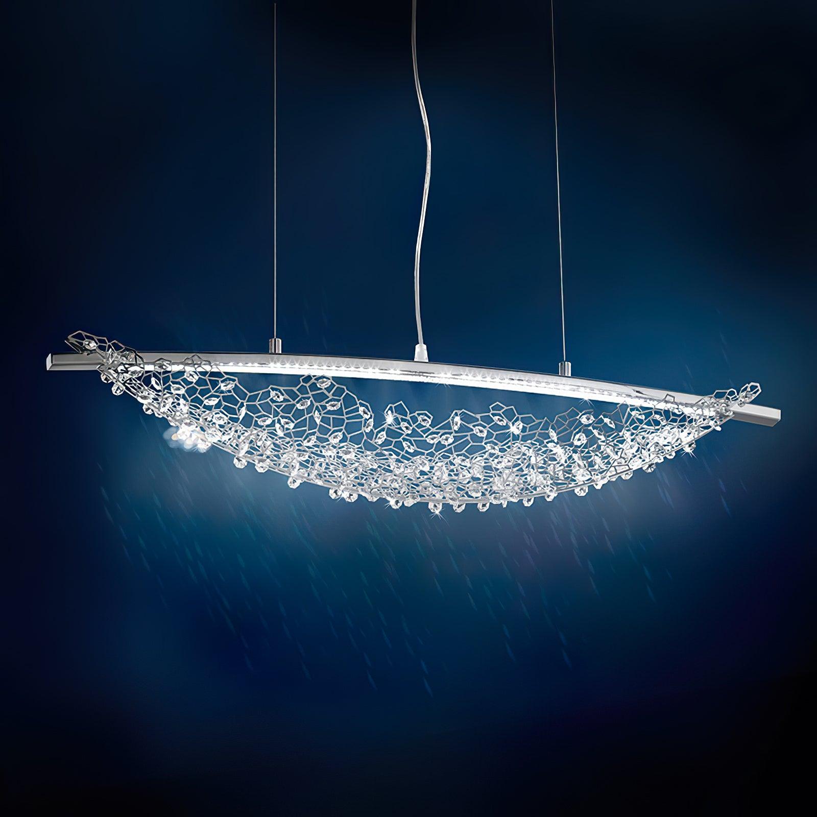 Elvarin Crystal Pendant Light-Neutral Decor