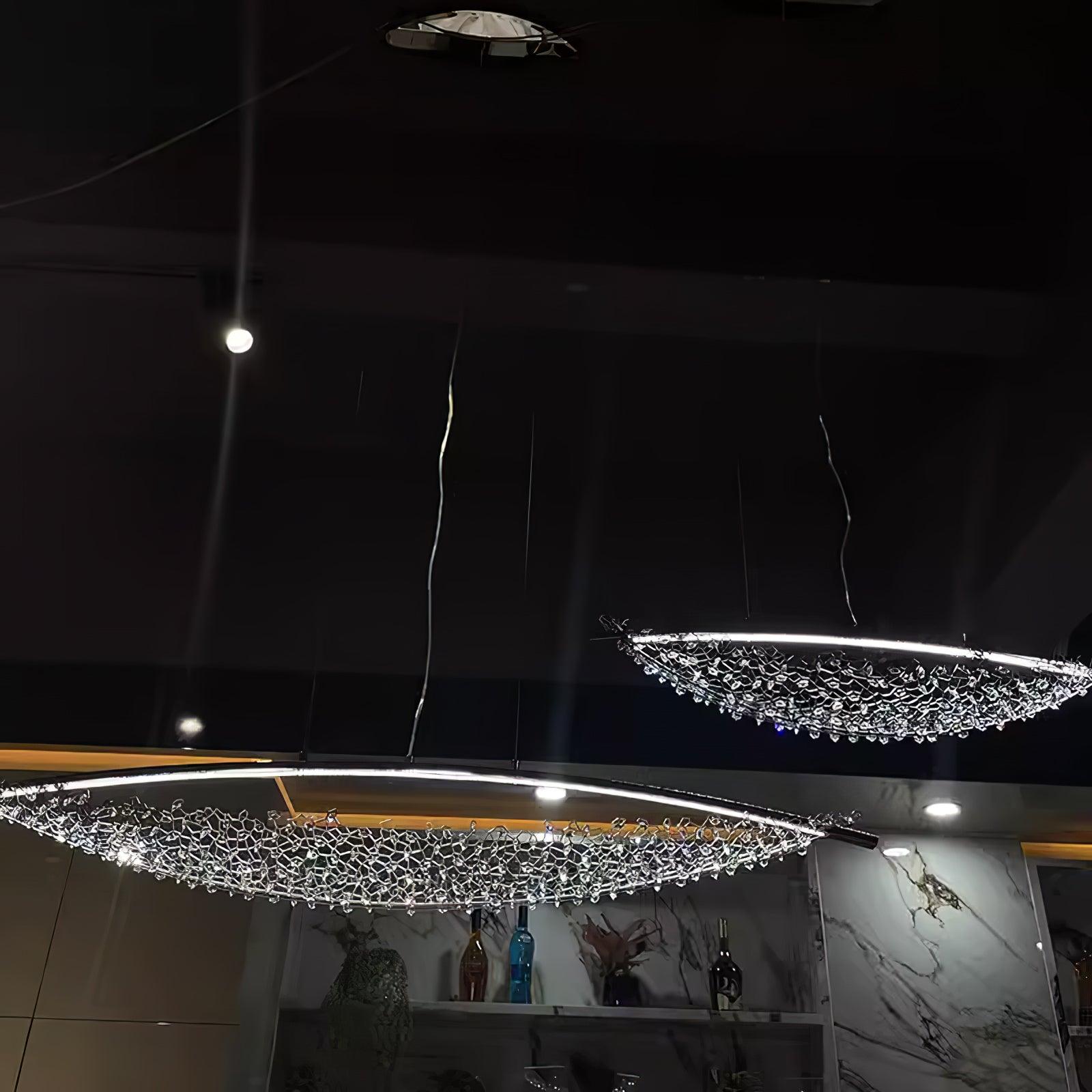Elvarin Crystal Pendant Light-Neutral Decor