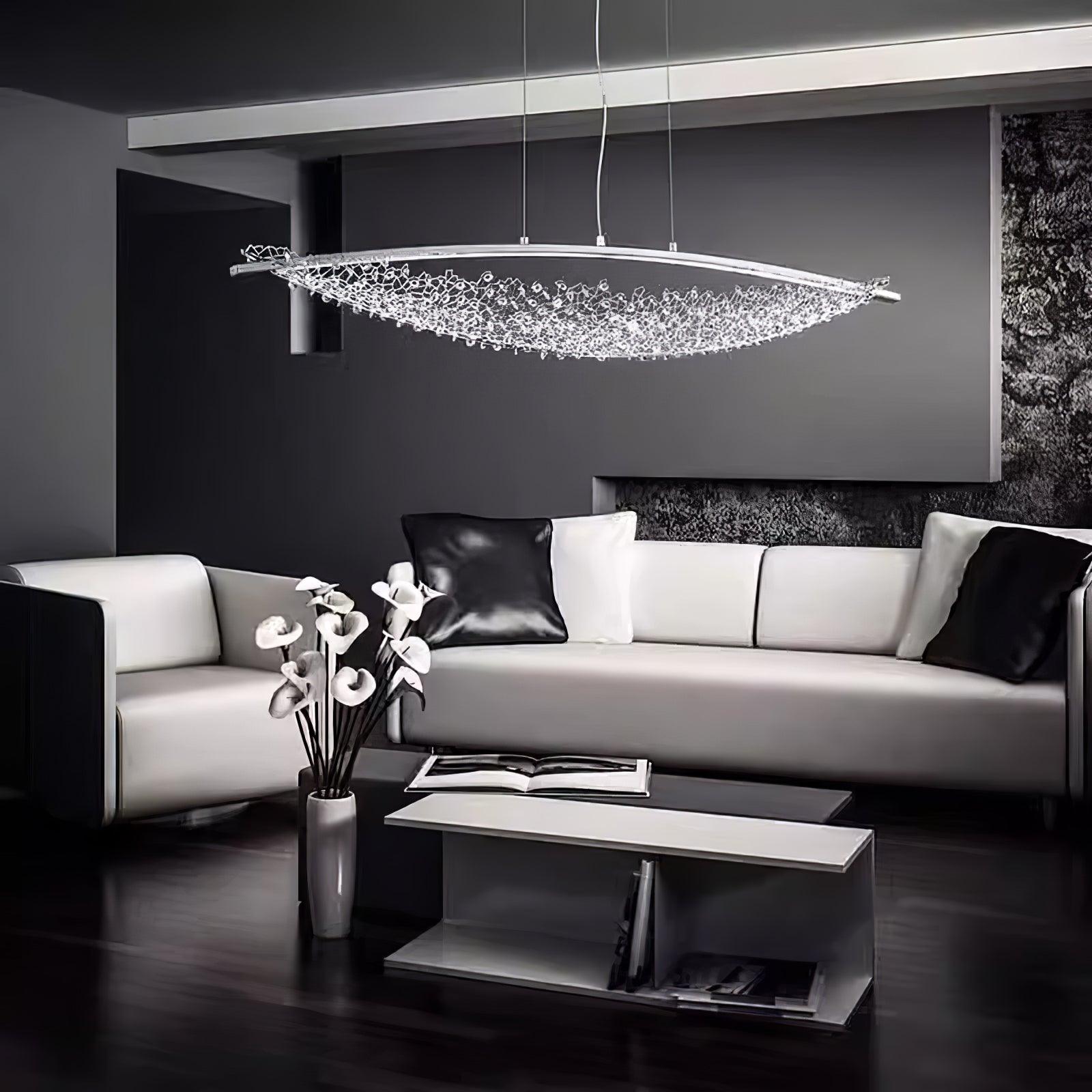 Elvarin Crystal Pendant Light-Neutral Decor
