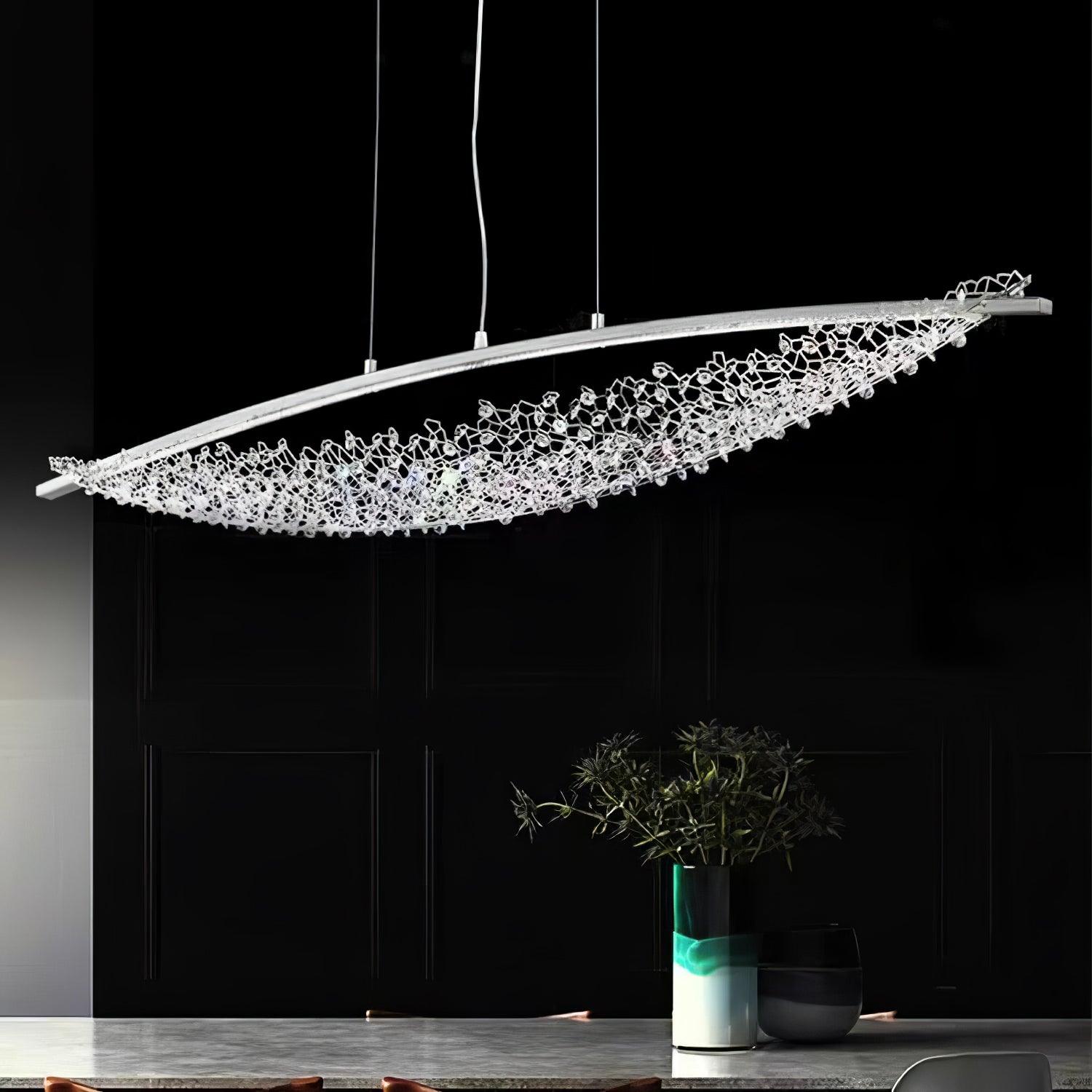 Elvarin Crystal Pendant Light-Neutral Decor