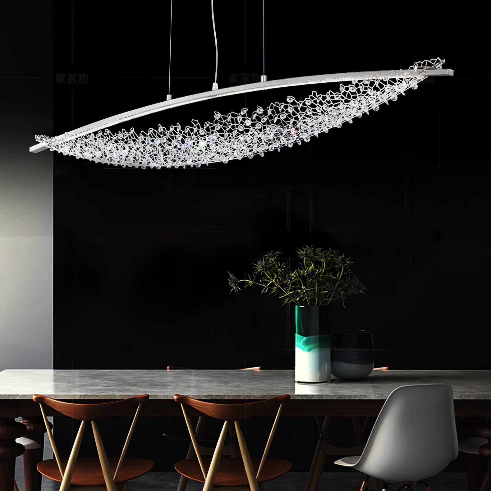 Elvarin Crystal Pendant Light-Neutral Decor