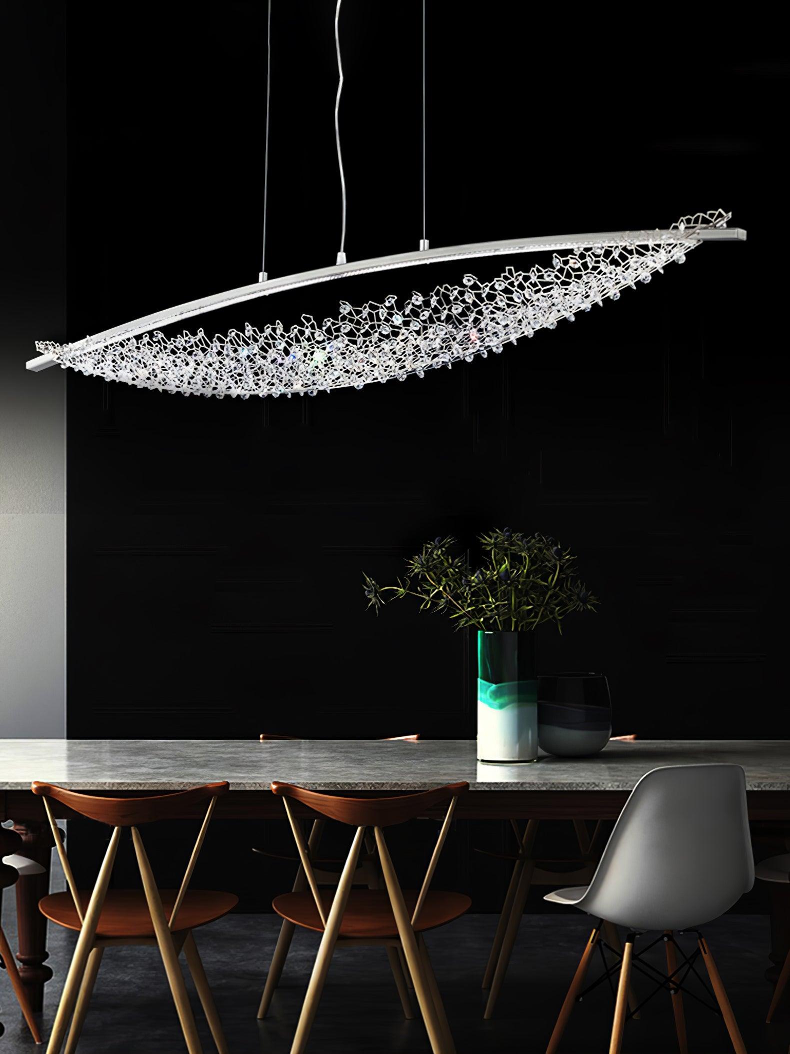 Elvarin Crystal Pendant Light-Neutral Decor