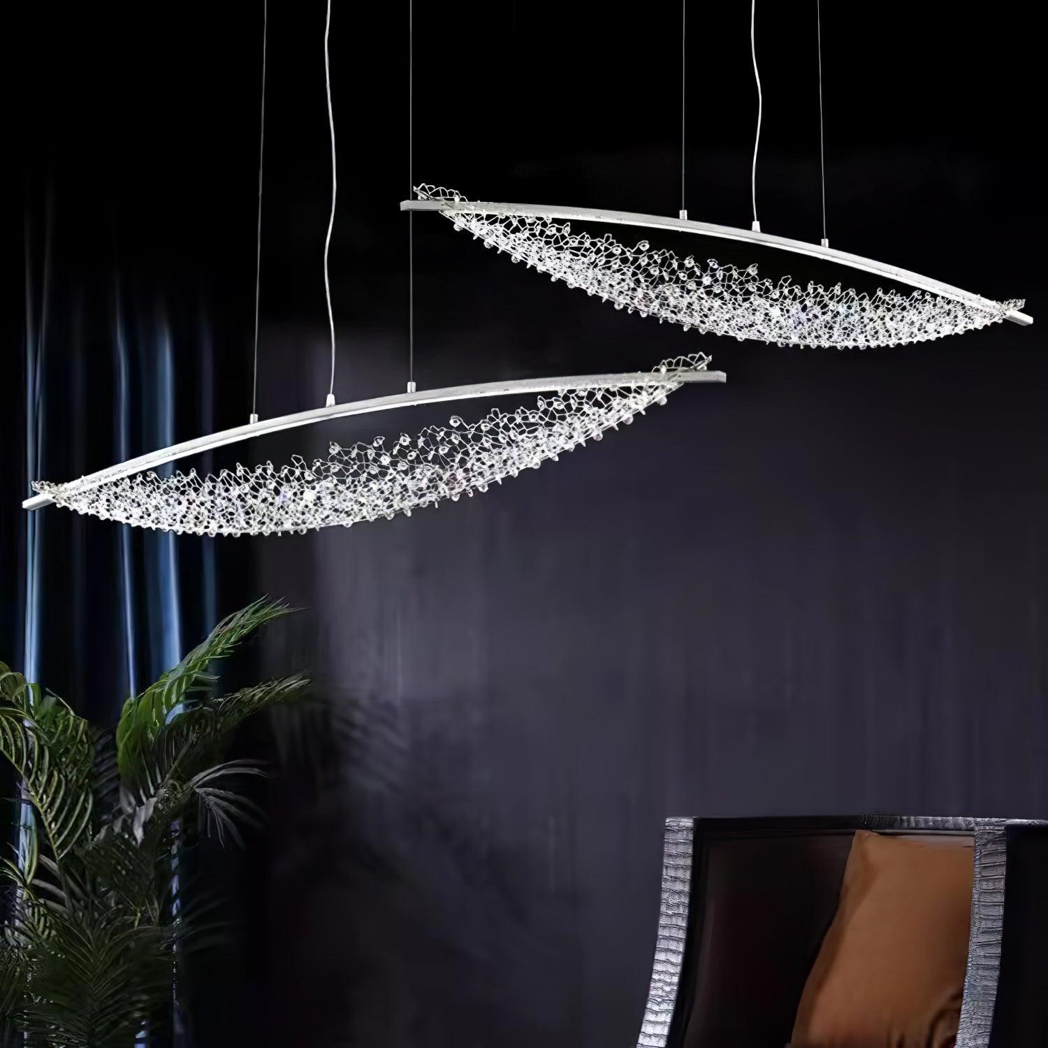 Elvarin Crystal Pendant Light-Neutral Decor