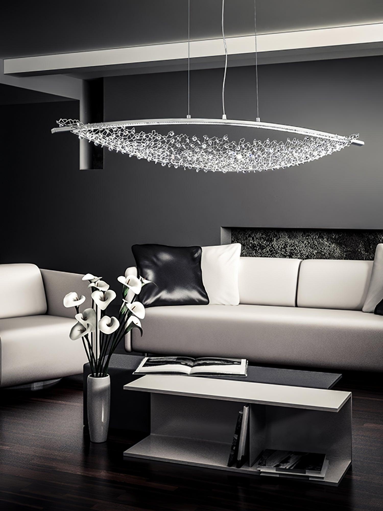 Elvarin Crystal Pendant Light-Neutral Decor