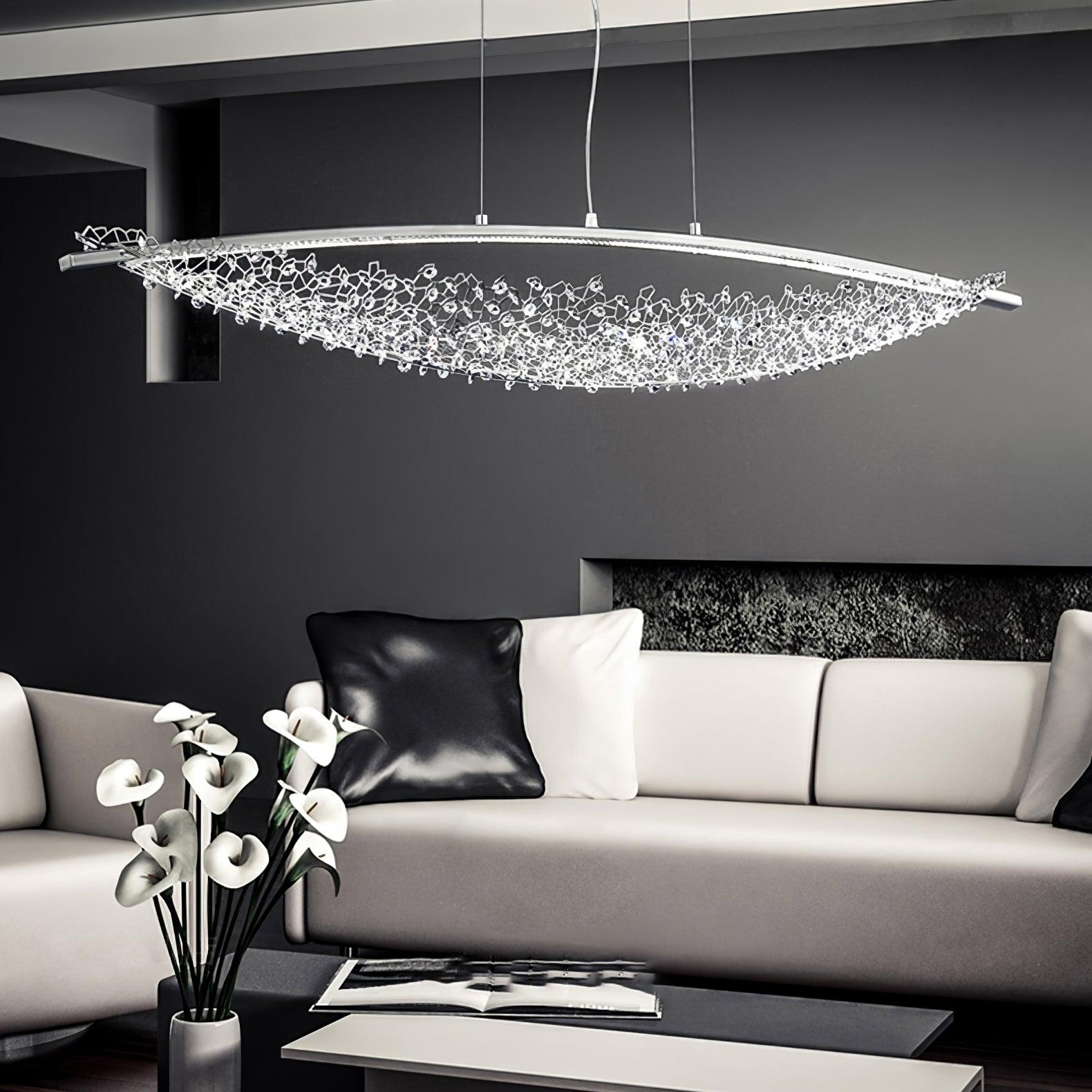 Elvarin Crystal Pendant Light-Neutral Decor
