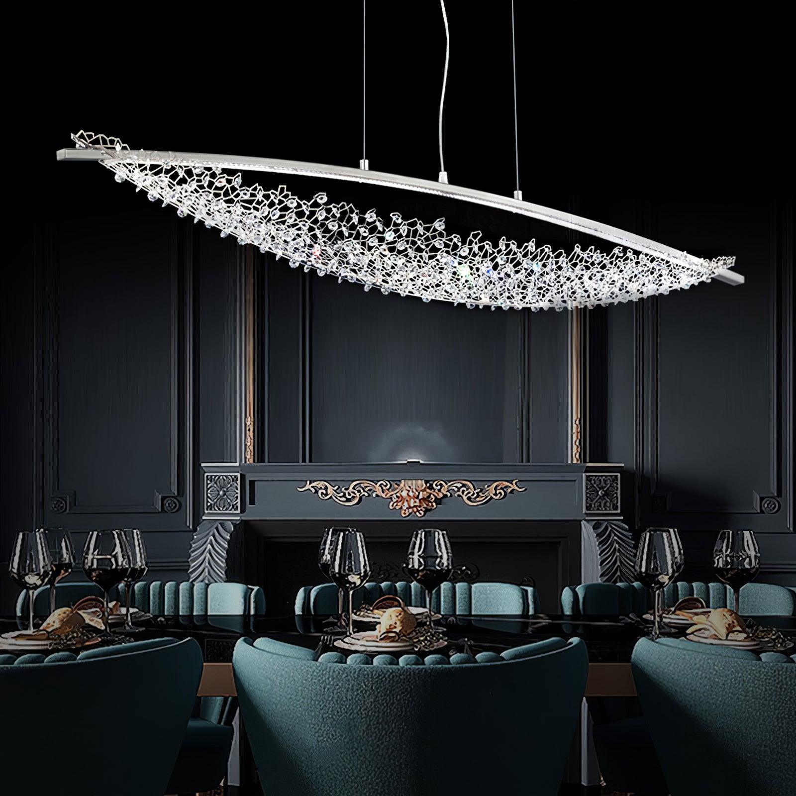 Elvarin Crystal Pendant Light-Neutral Decor