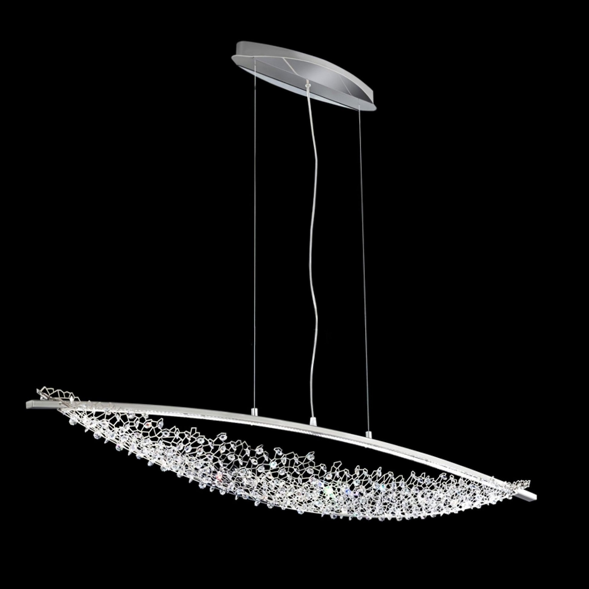 Elvarin Crystal Pendant Light-Neutral Decor