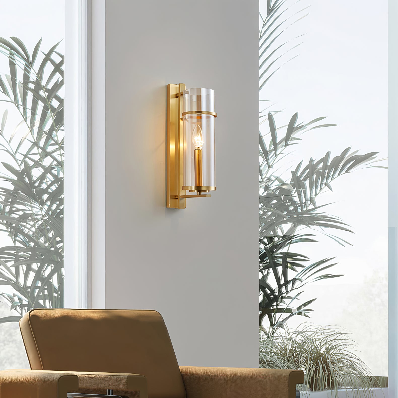 Niroxen Premium Nordic Art Glass Wall Lamp-Neutral Decor