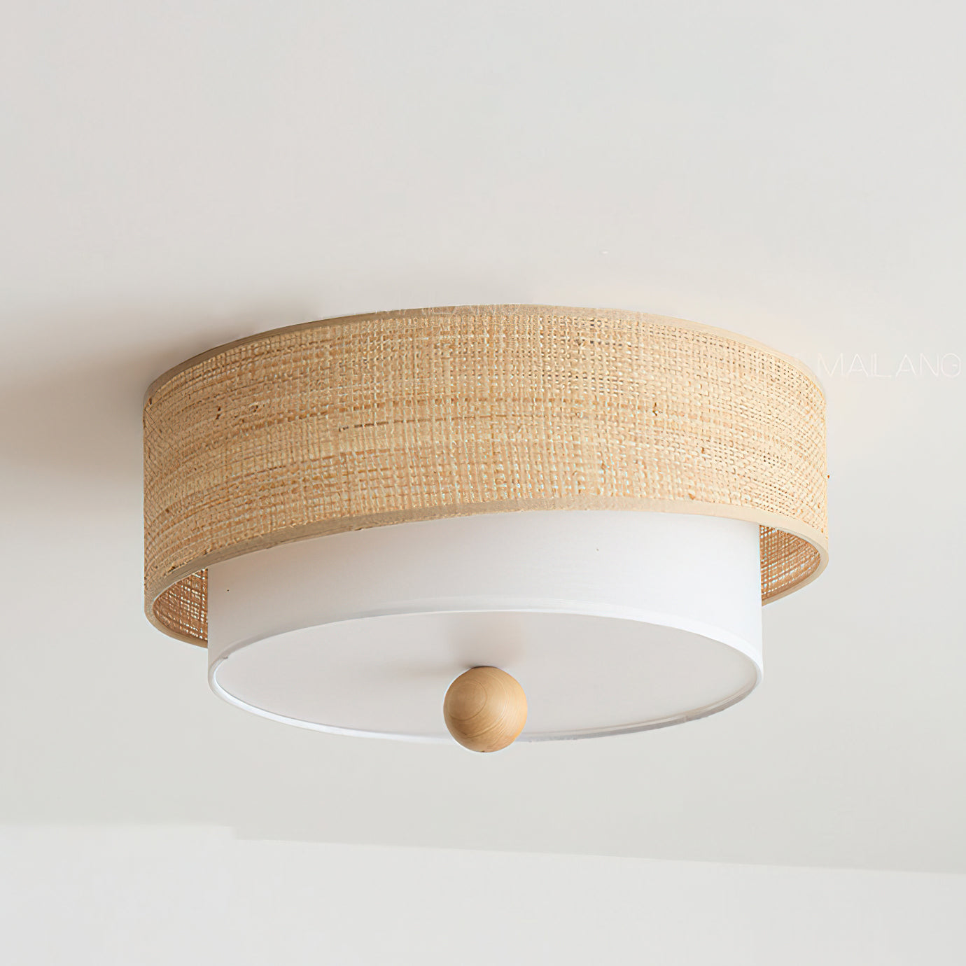 A 60cm diameter version of the Amara Drum Flush Mount.