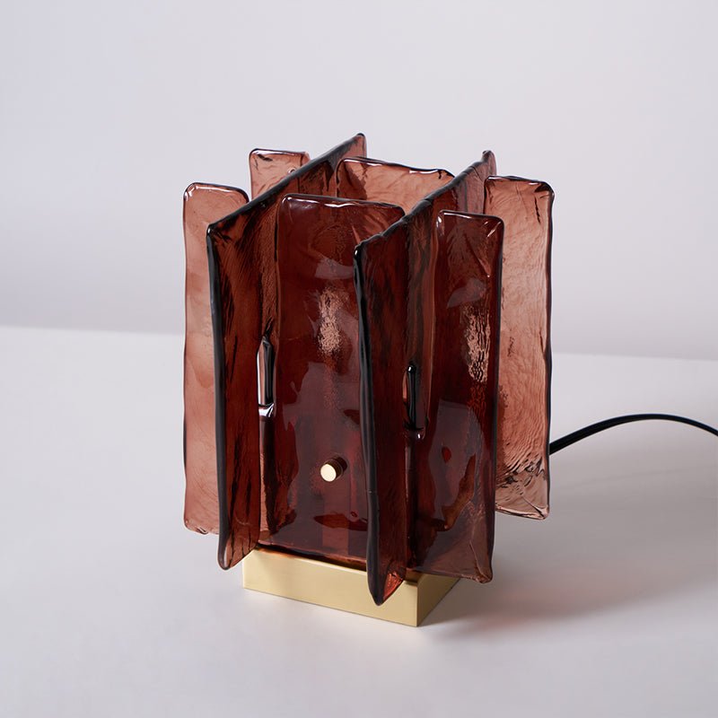 Avlaear Artisan Glass Desk Lamp-Neutral Decor