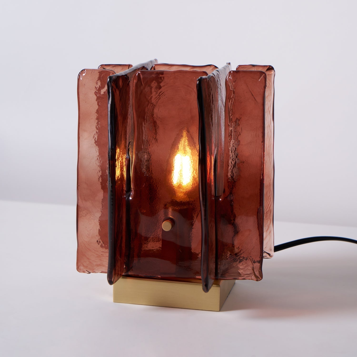 Avlaear Artisan Glass Desk Lamp-Neutral Decor