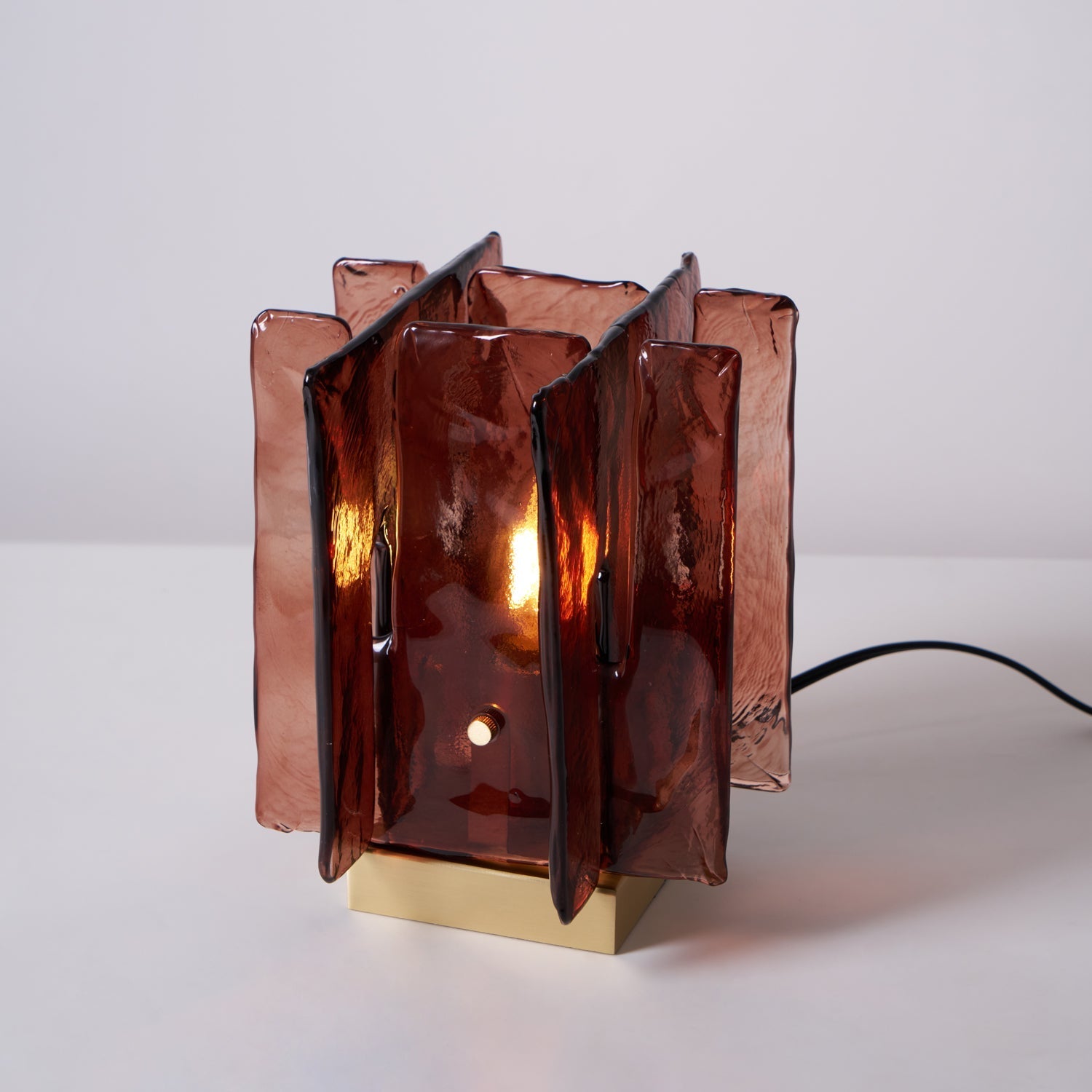 Avlaear Artisan Glass Desk Lamp-Neutral Decor