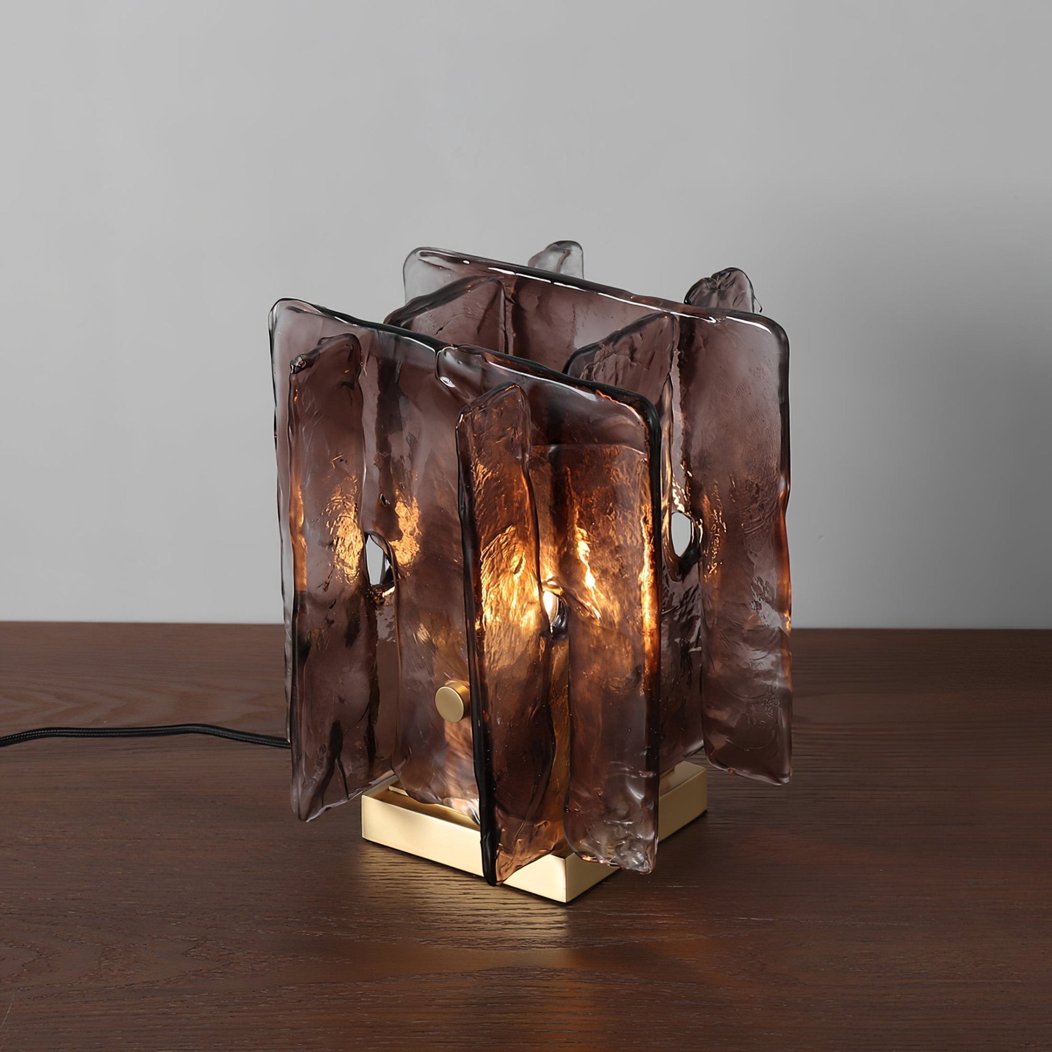 Avlaear Artisan Glass Desk Lamp-Neutral Decor