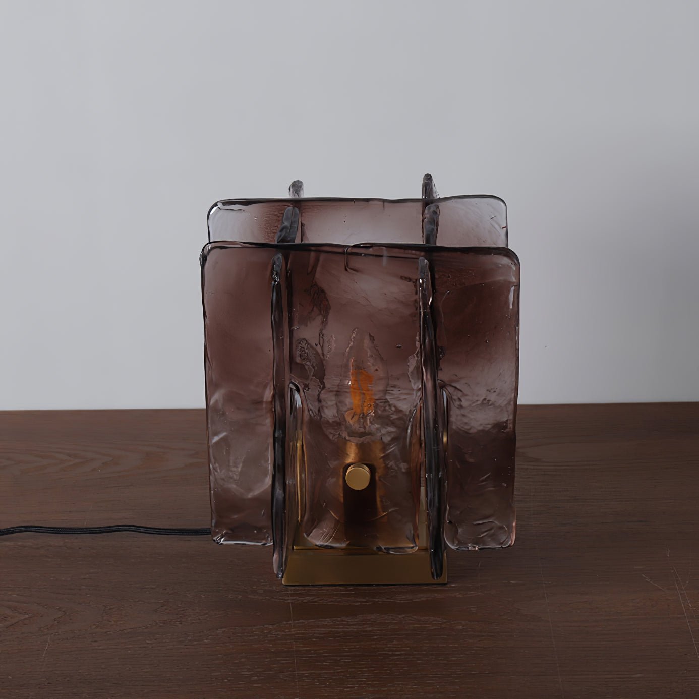 Avlaear Artisan Glass Desk Lamp-Neutral Decor
