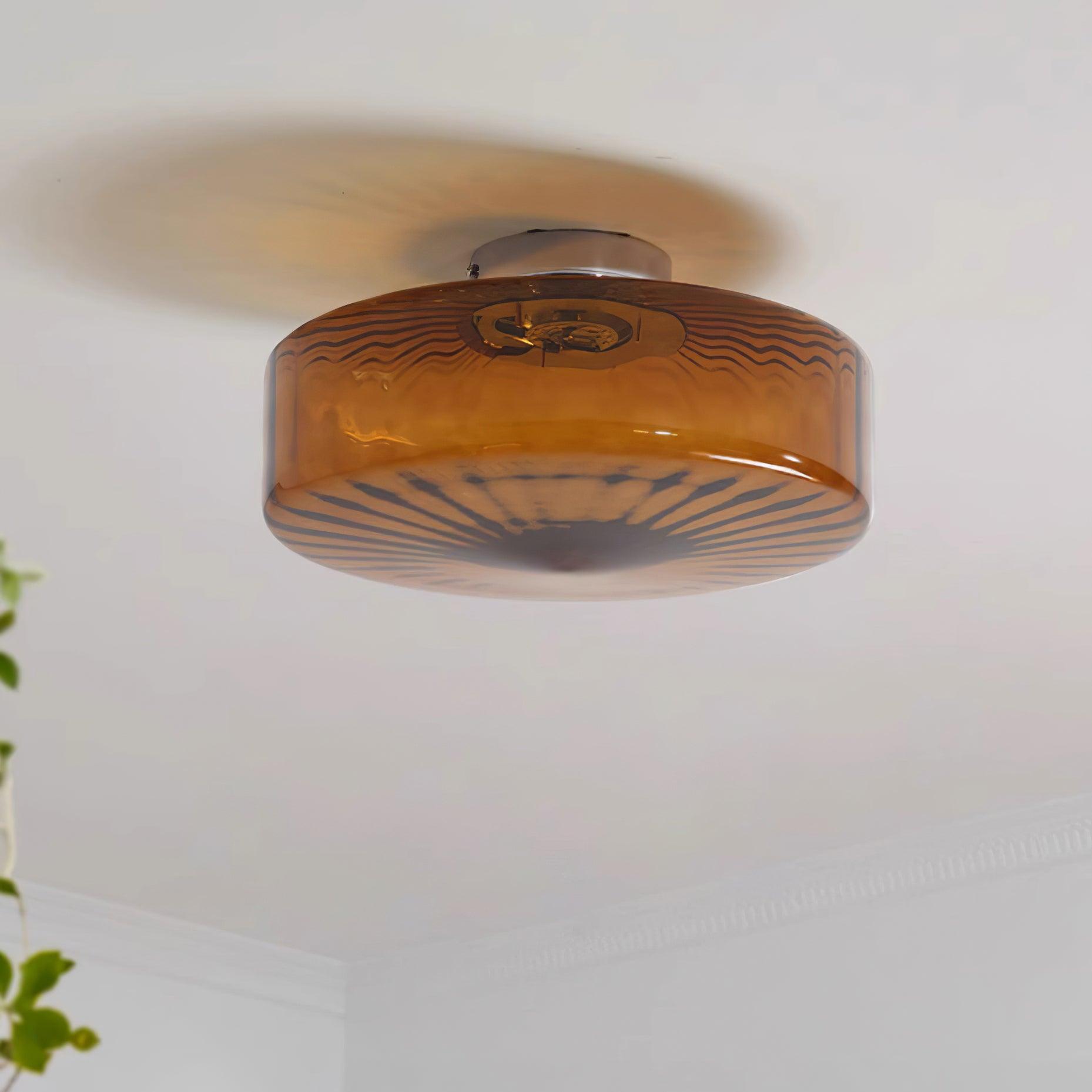 June Amber Glass Ceiling Light - Neutralighting