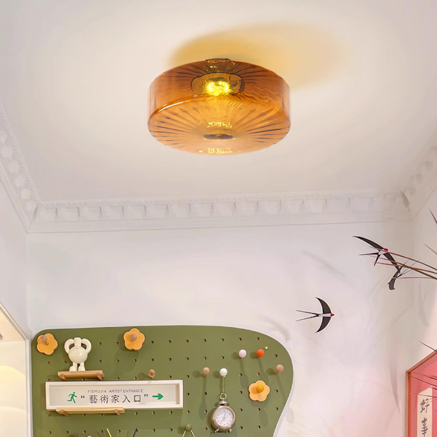 June Amber Glass Ceiling Light - Neutralighting