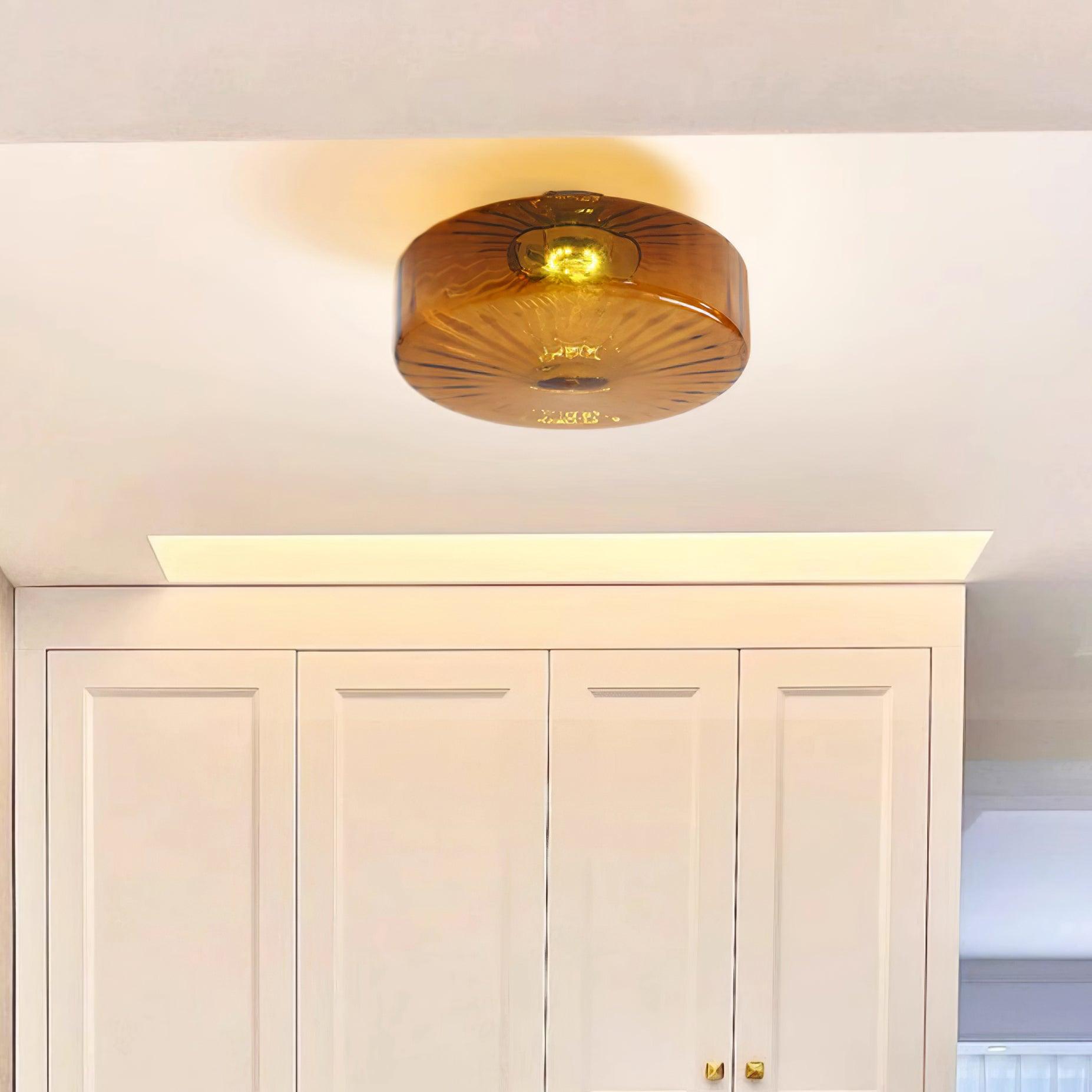 June Amber Glass Ceiling Light - Neutralighting