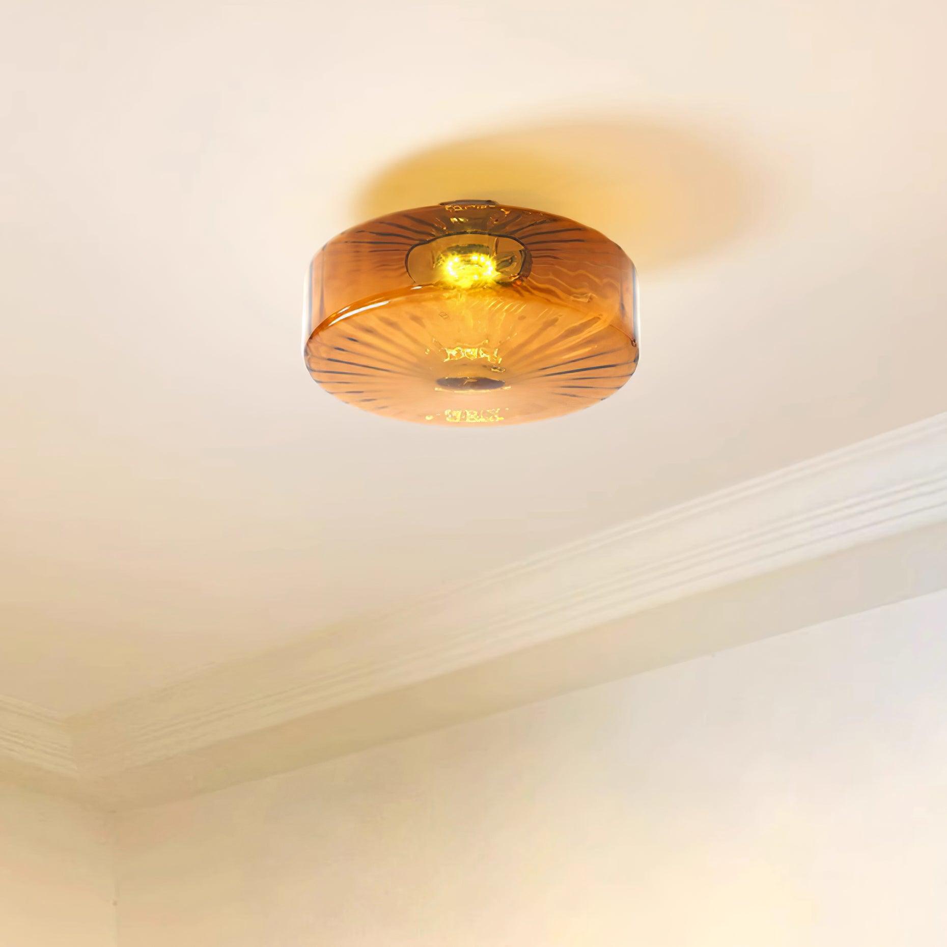 June Amber Glass Ceiling Light - Neutralighting