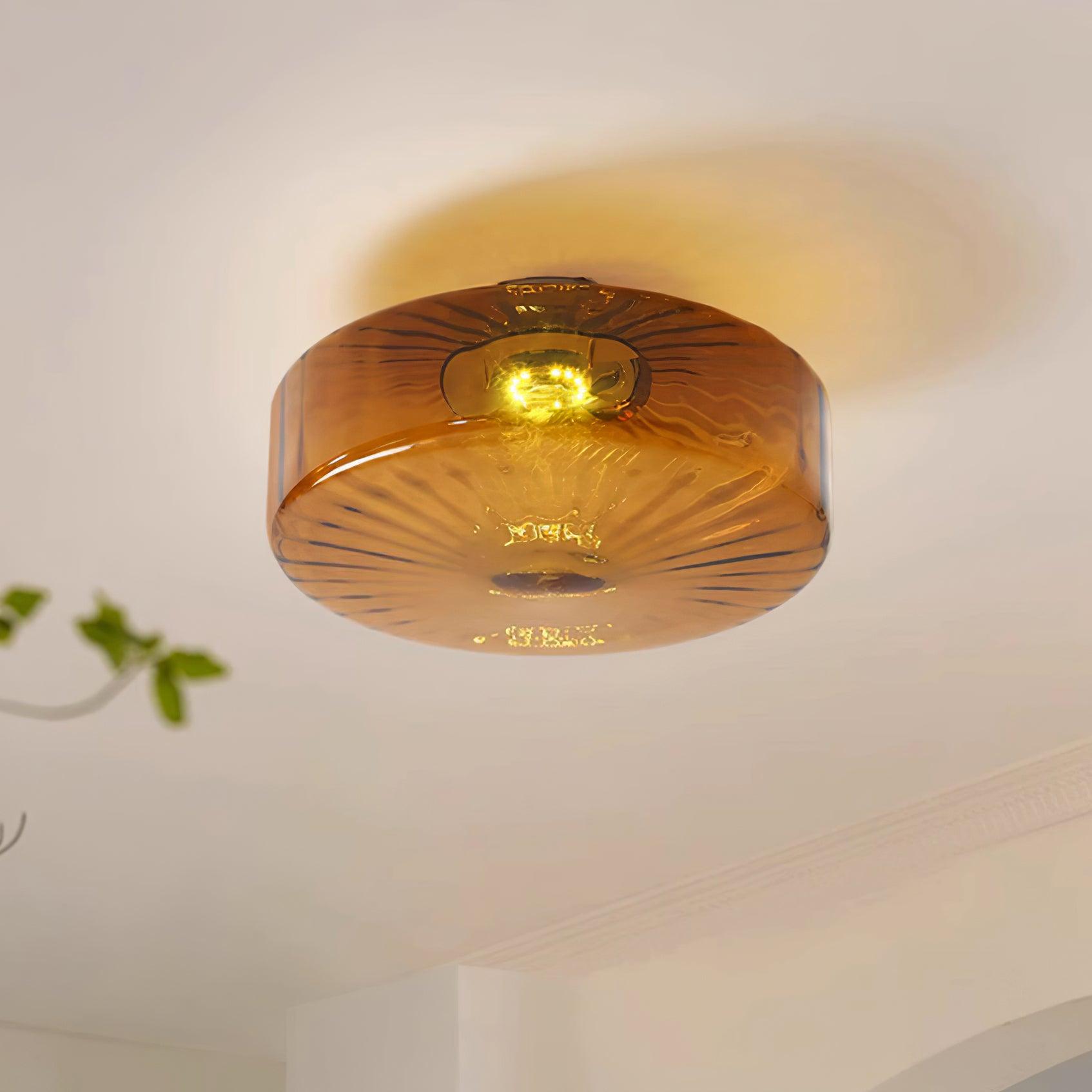 June Amber Glass Ceiling Light - Neutralighting