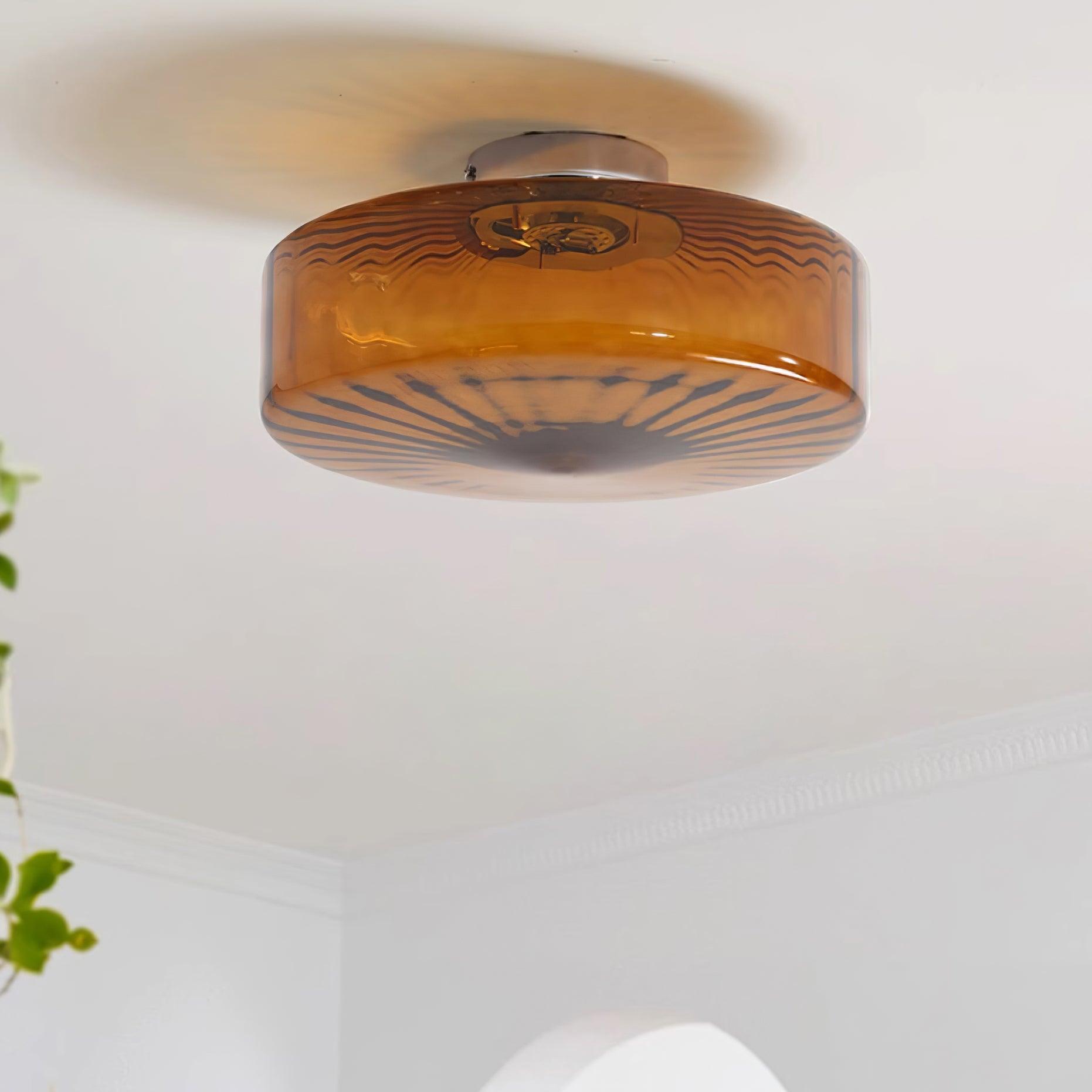 June Amber Glass Ceiling Light - Neutralighting