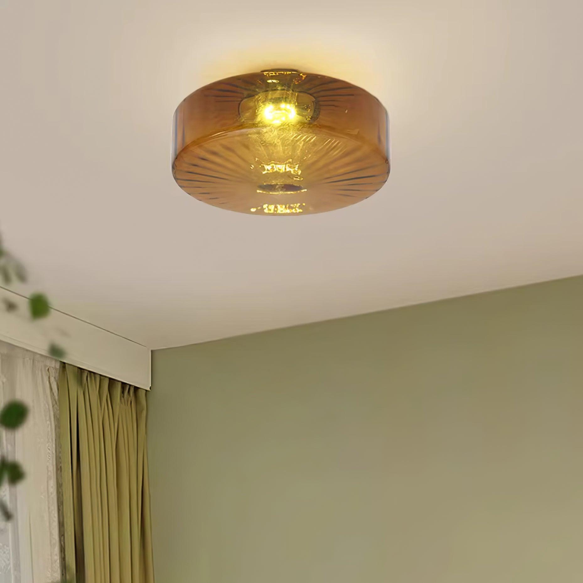 June Amber Glass Ceiling Light - Neutralighting