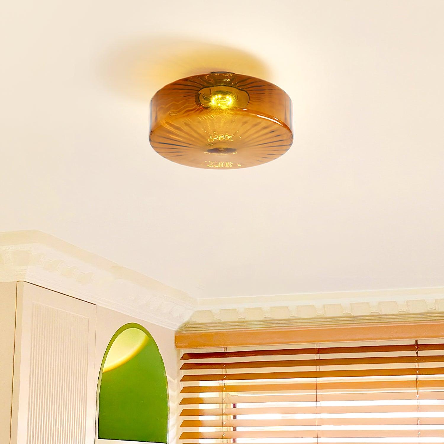 June Amber Glass Ceiling Light - Neutralighting