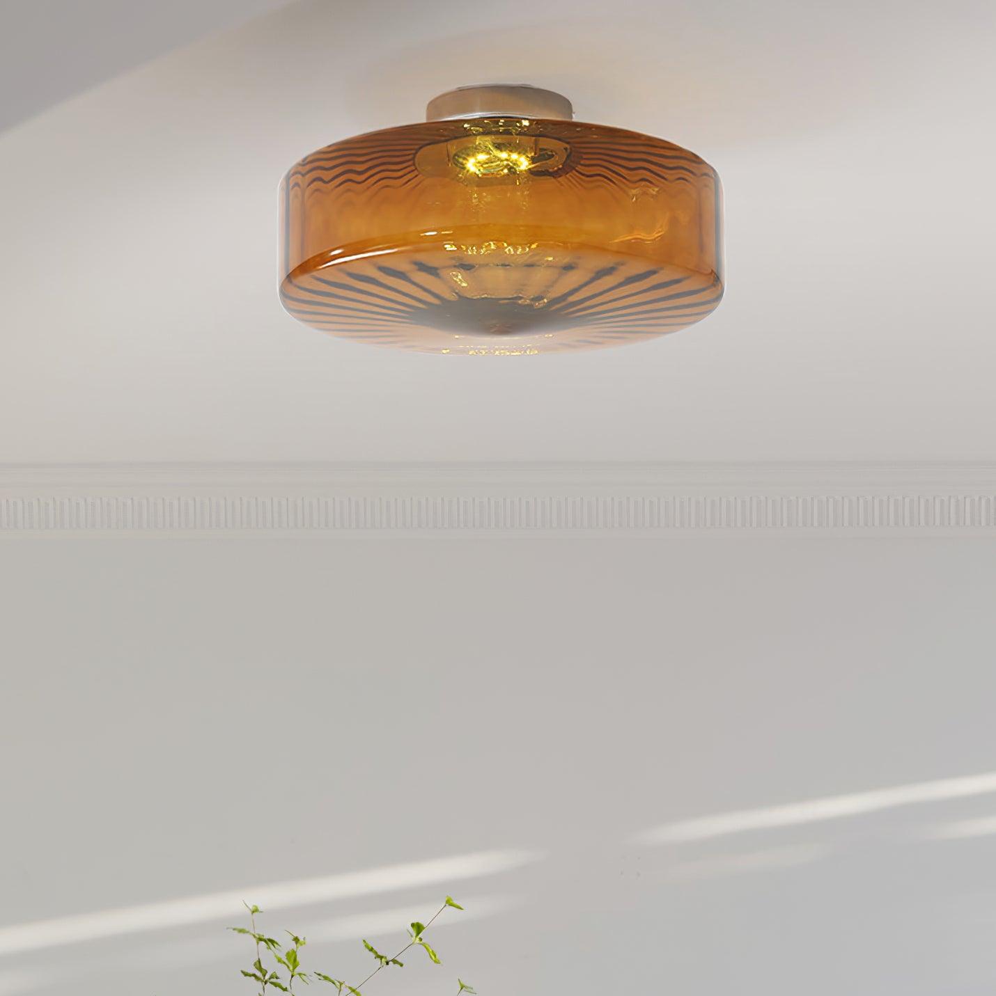 June Amber Glass Ceiling Light - Neutralighting