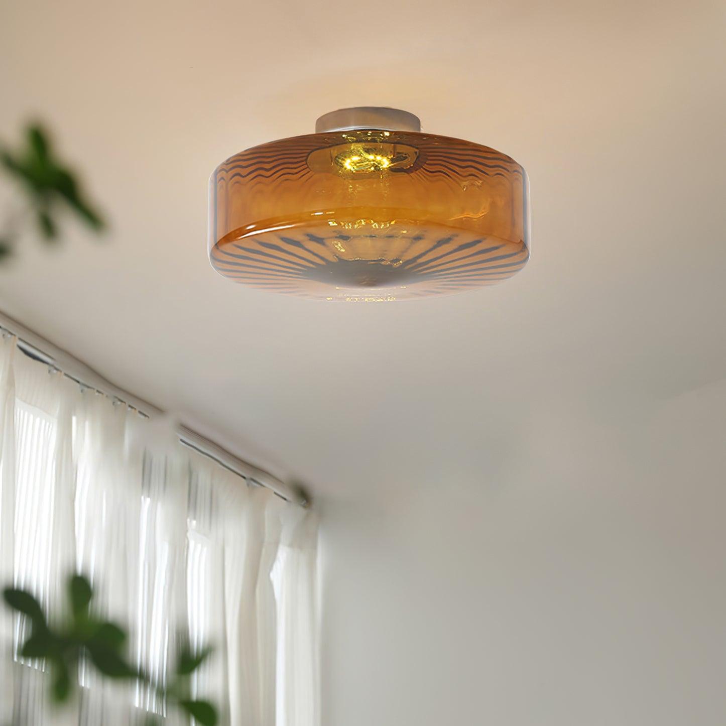 June Amber Glass Ceiling Light - Neutralighting