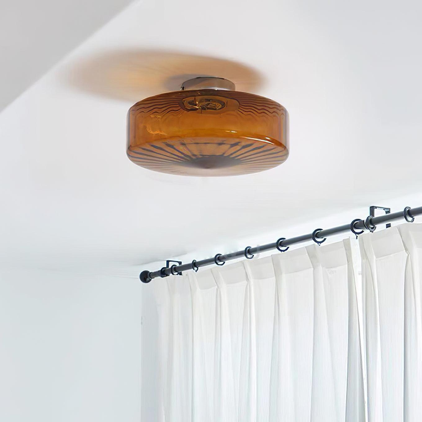June Amber Glass Ceiling Light - Neutralighting