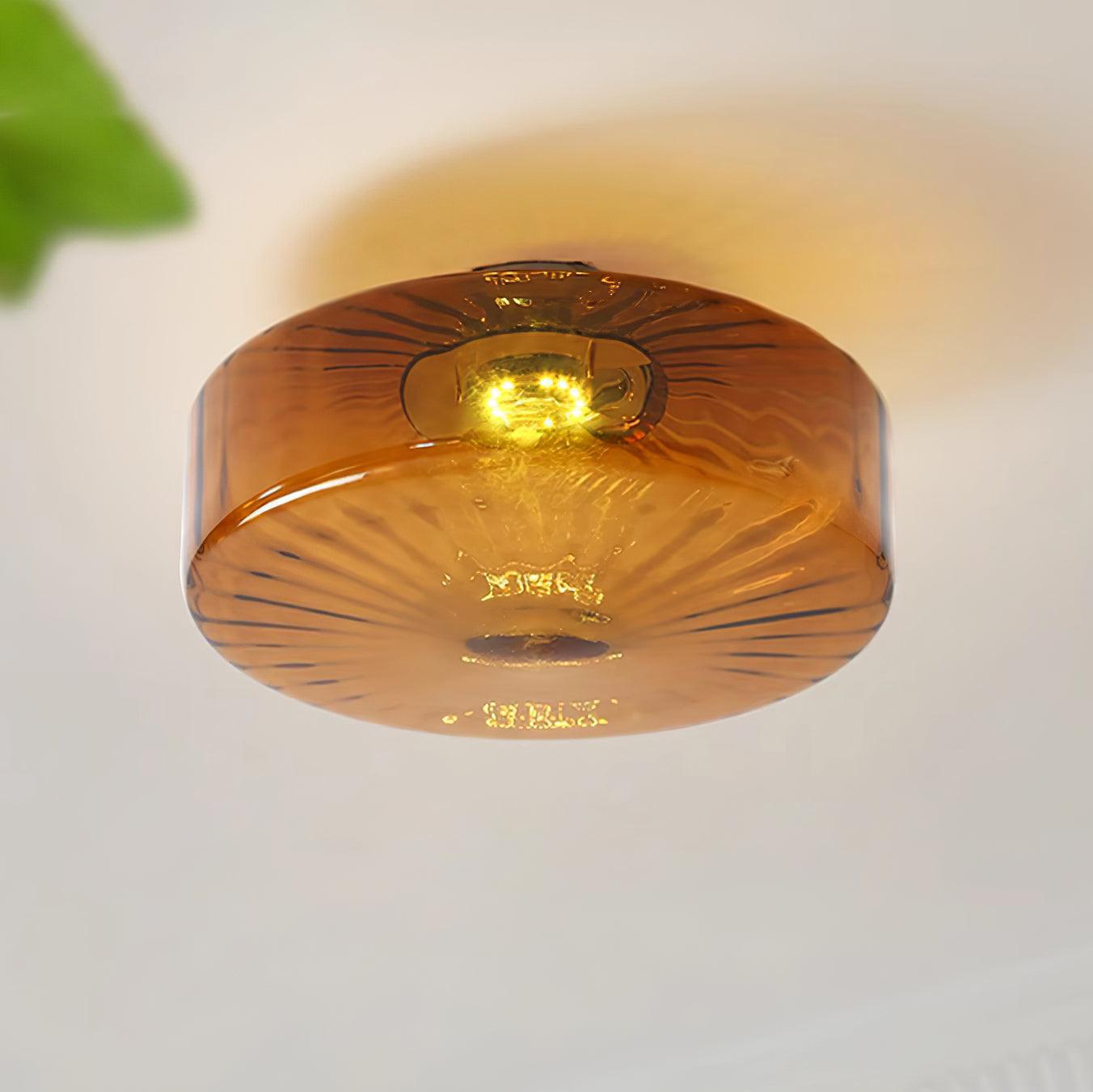 June Amber Glass Ceiling Light - Neutralighting
