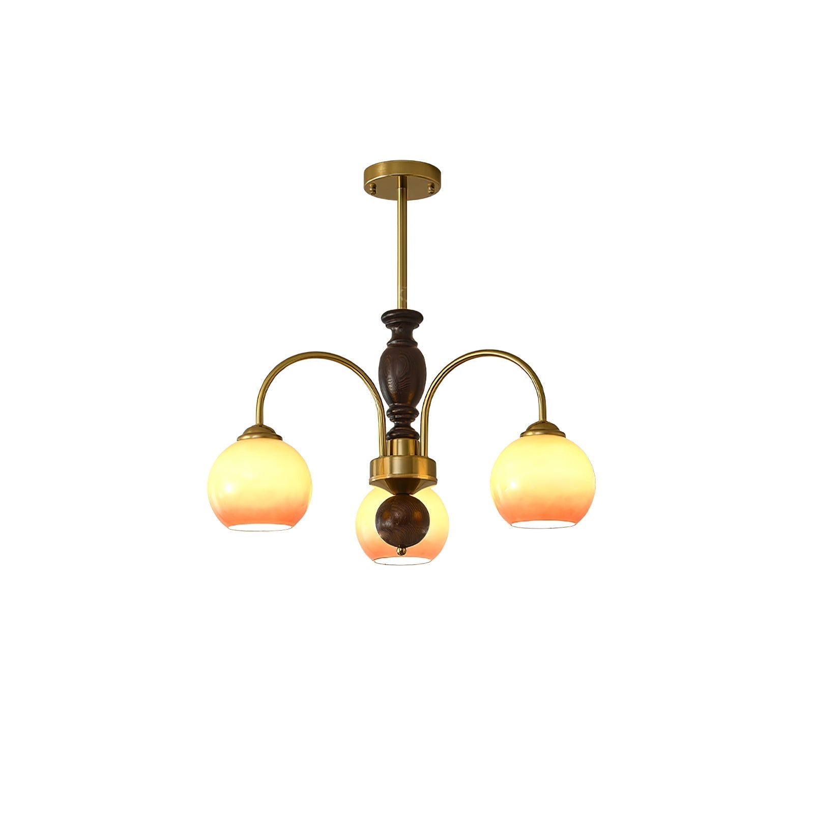 Aurora Chandelier Amberly Arch Curved Arms-Neutral Decor