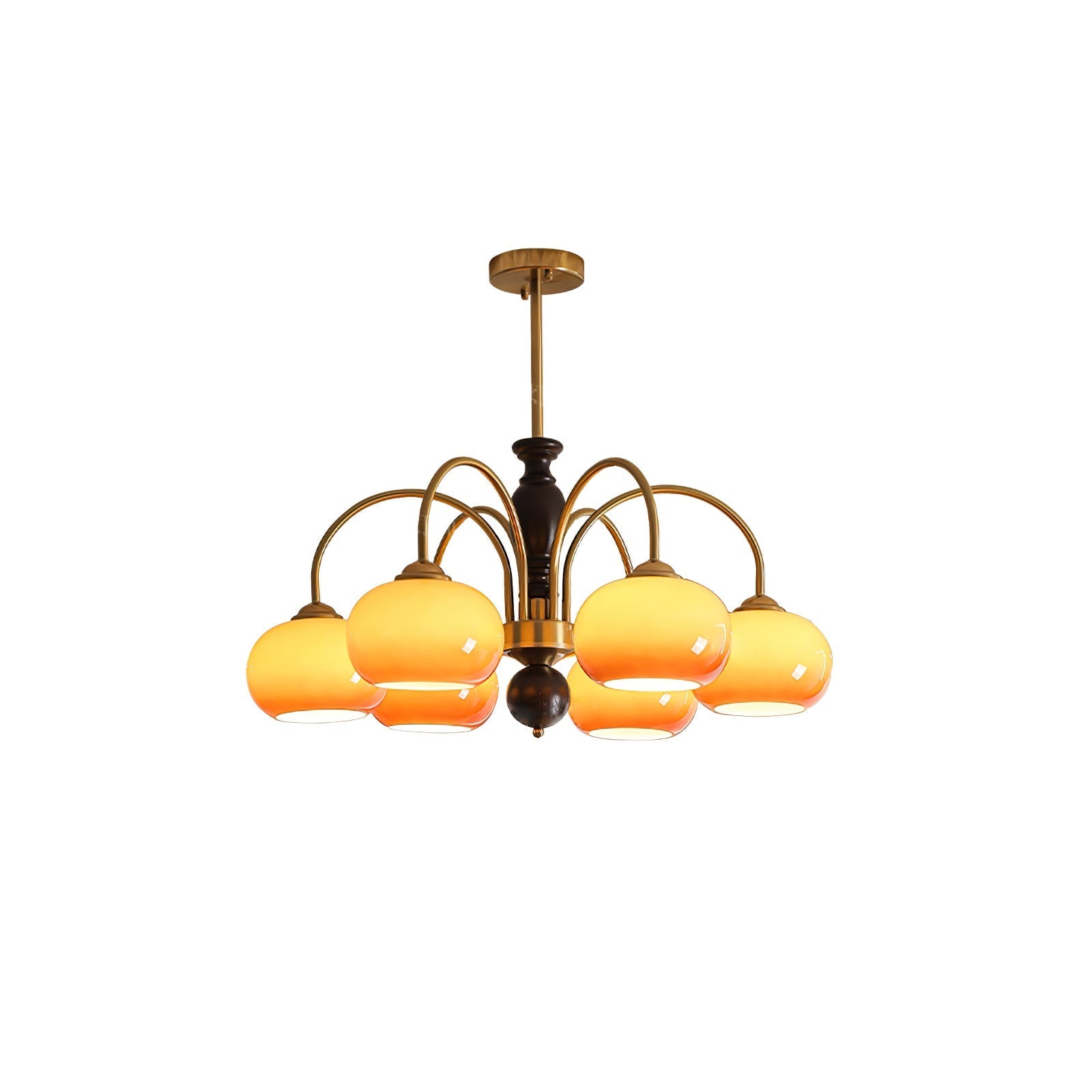 Aurora Chandelier Amberly Arch Curved Arms-Neutral Decor