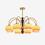 Aurora Chandelier Amberly Arch Curved Arms-Neutral Decor